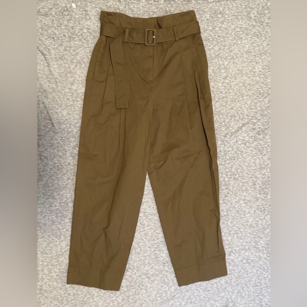 MM Lafleur Brown Pants with Belt Size 4 Organic Cotton